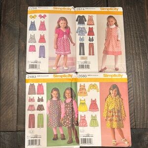 4 Simplicity Girls' Dress Patterns